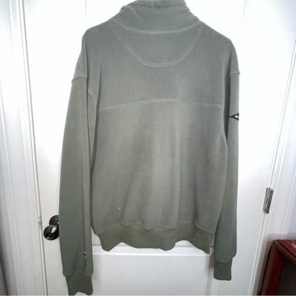 Champion Quarter Zip Pullover Sweatshirt Green - Picture 7 of 14